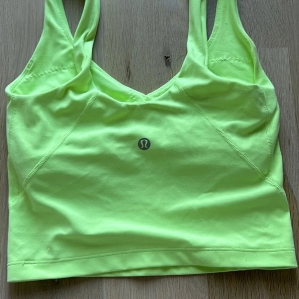 lululemon athletica Neon Green Tank Top